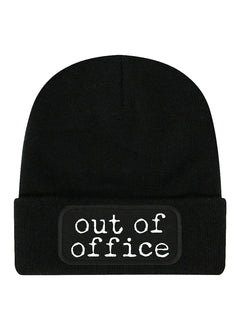 Out of Office Black Beanie