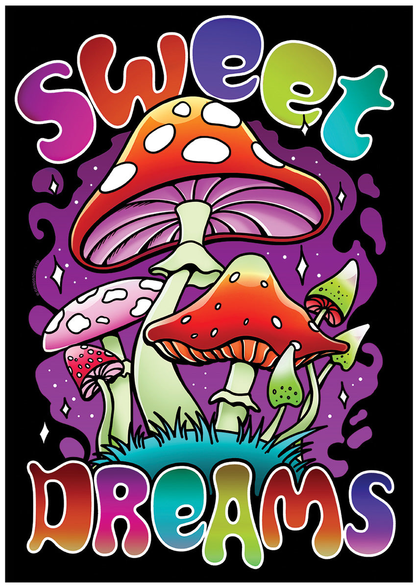 Sweet Dreams Mushroom Mini Poster
