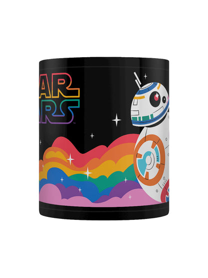 Star Wars Pride BB8 Rainbow Black Mug