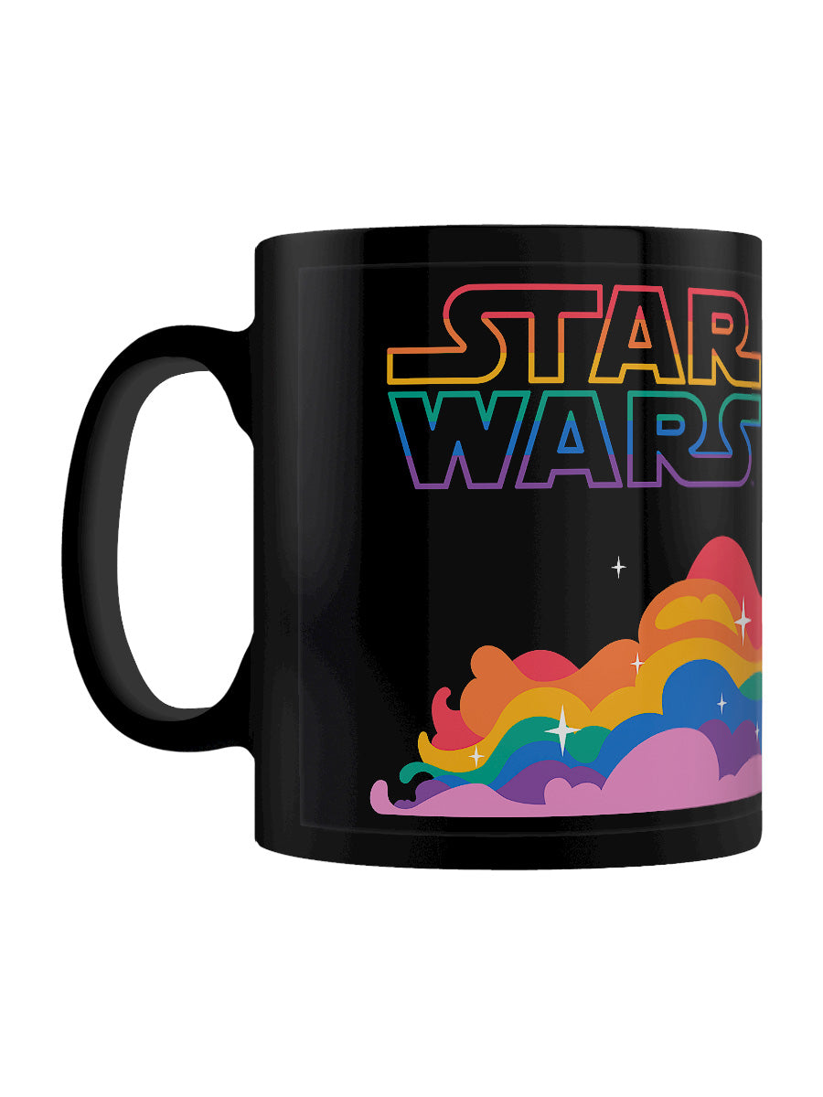 Star Wars Pride BB8 Rainbow Black Mug