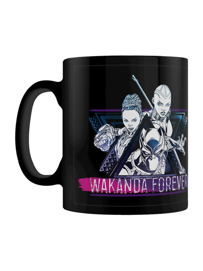 Black Panther Wakanda Forever Tribal Black Mug