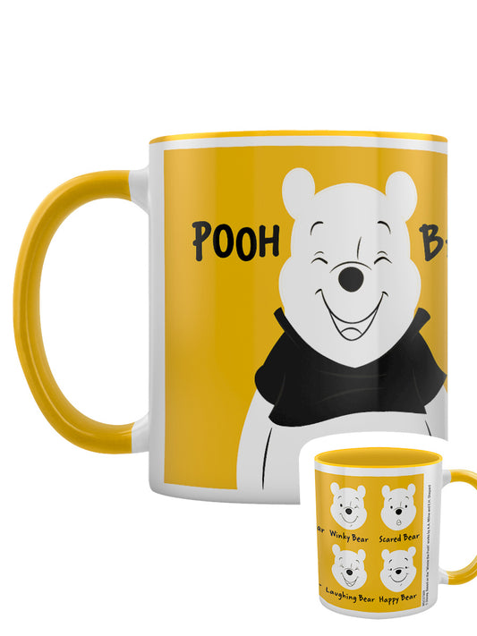 Winnie The Pooh Faces Yellow Coloured Inner Mug