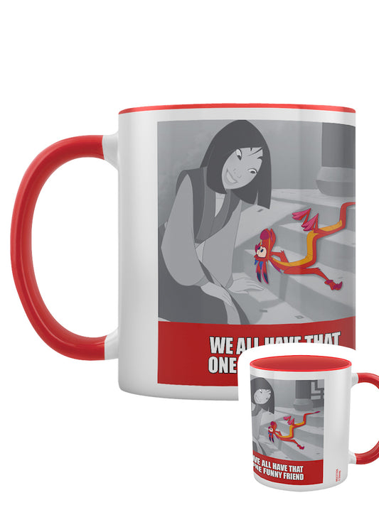 Mulan Funny Friend Red Coloured Inner Mug