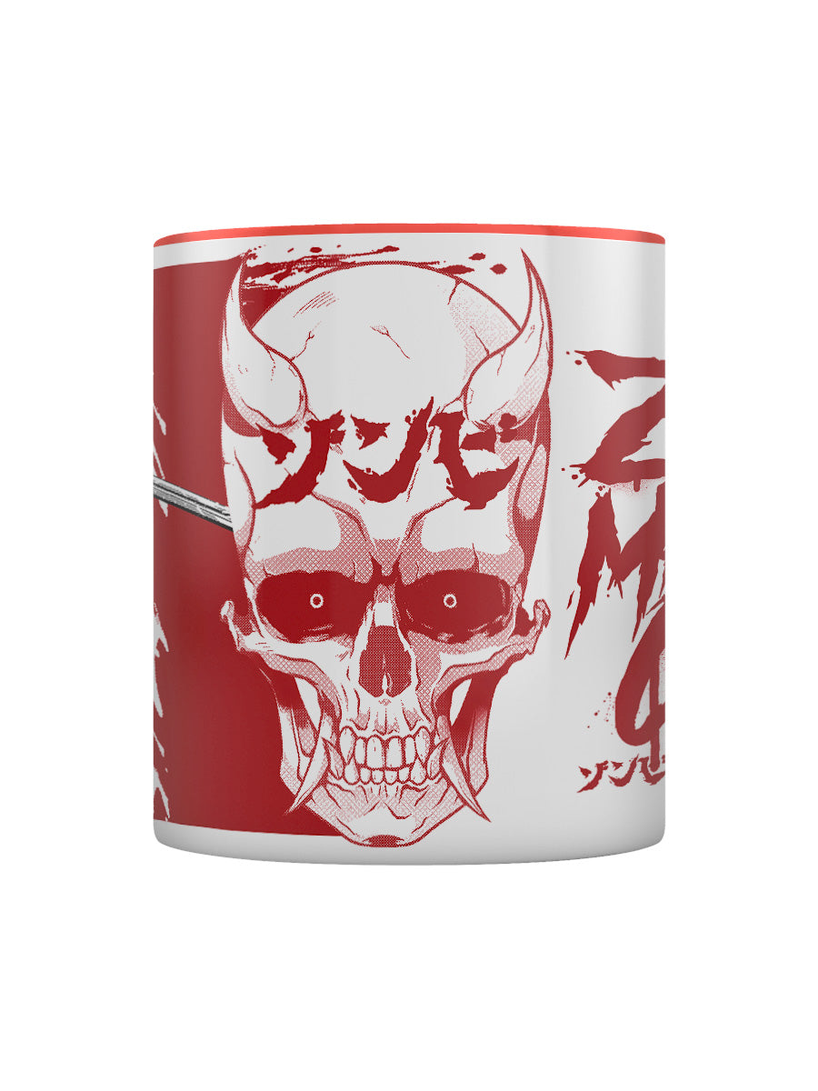Zombie Makeout Club Demon Skull Red Coloured-Inner Mug