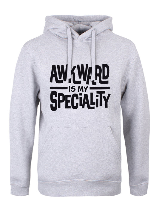 Awkward Is My Speciality Men's Grey Pullover Hoodie