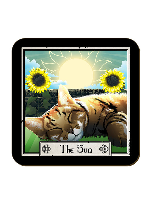 Deadly Tarot Felis The Sun Coaster