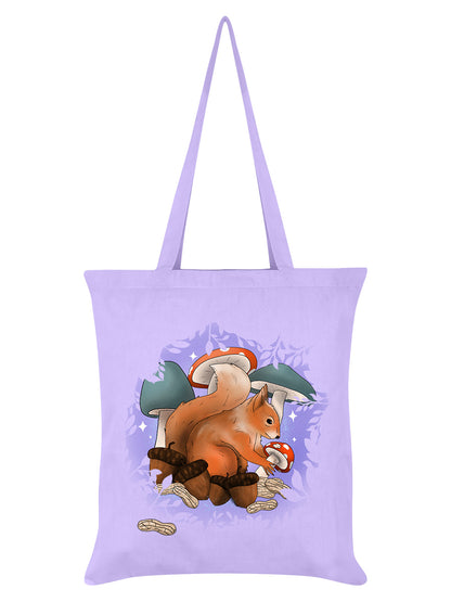 Foraging Familiars Squirrel Lilac Tote Bag