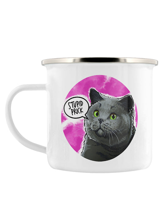 Cute But Abusive Stupid Prick Enamel Mug