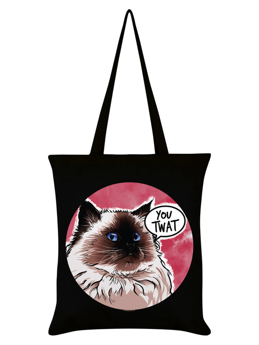 Cute But Abusive You Twat Black Tote Bag