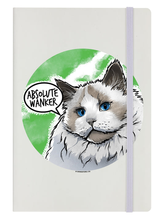 Cute But Abusive Absolute Wanker Cream A5 Hard Cover Notebook