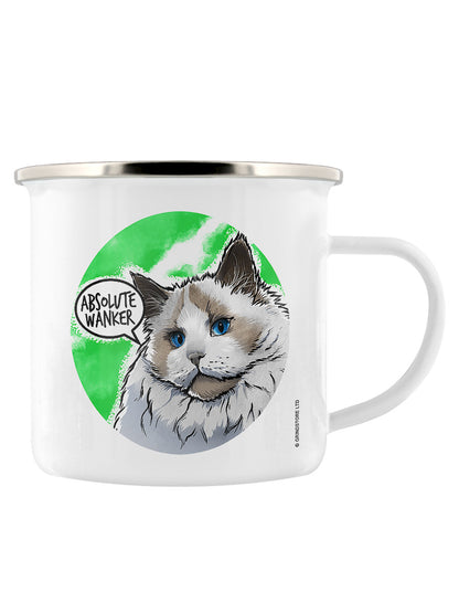 Cute But Abusive Absolute Wanker Enamel Mug