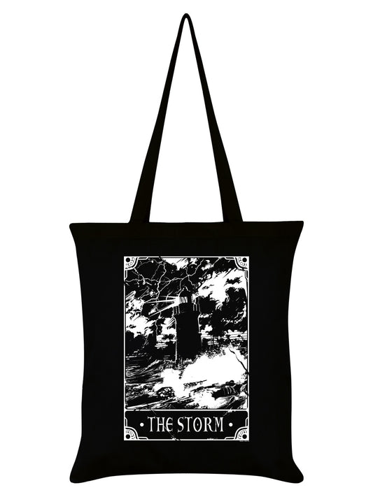 Deadly Tarot The Storm Black Tote Bag
