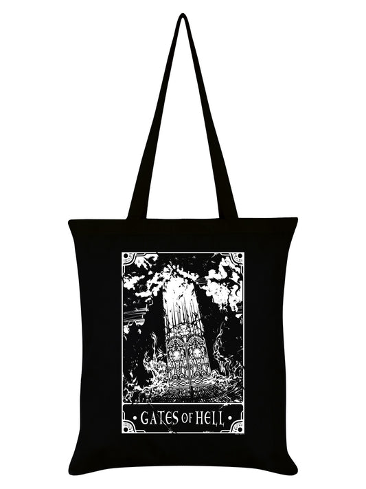 Deadly Tarot The Gates Of Hell Black Tote Bag
