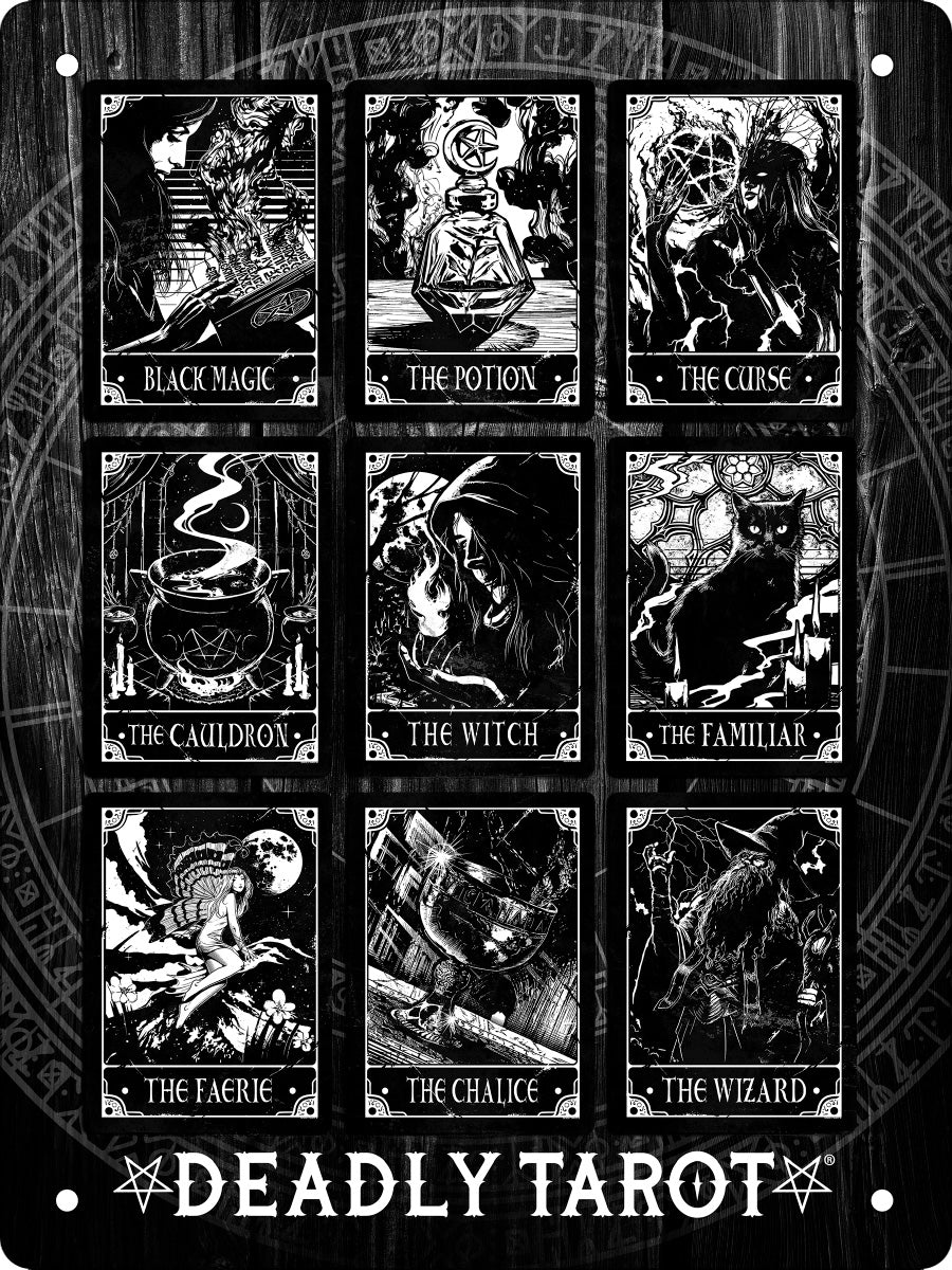 Deadly Tarot The Witch Compilation Mini Tin Sign
