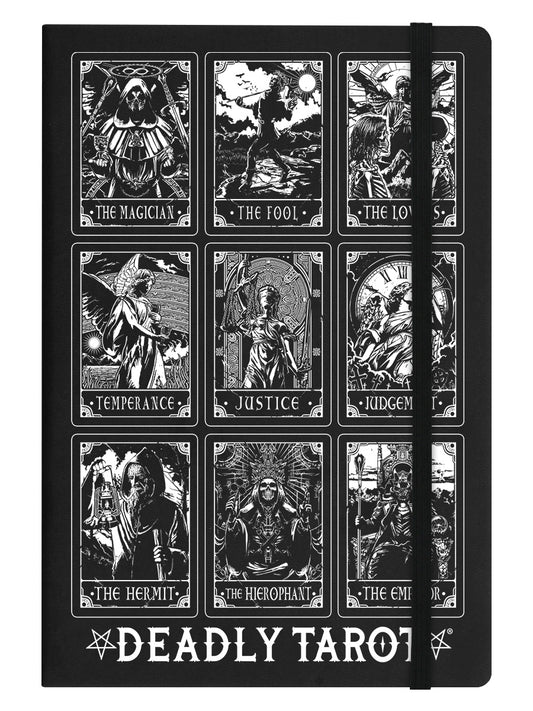 Deadly Tarot Justice Compilation A5 Hard Cover Notebook