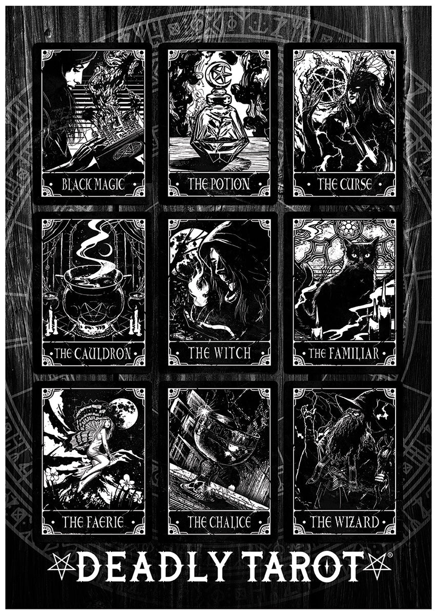 Deadly Tarot The Witch Compilation Mini Poster