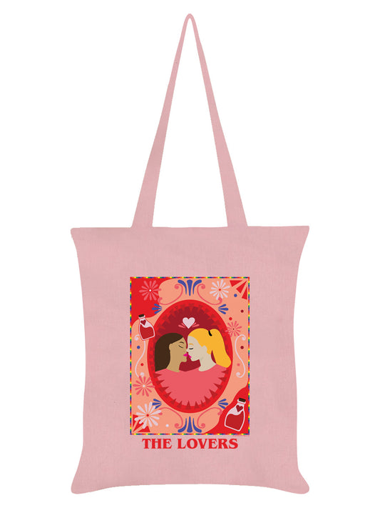 Deadly Tarot Pride The Lovers Pale Pink Tote Bag