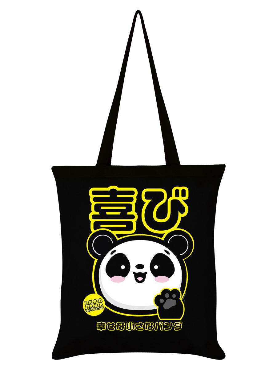 Handa Panda Joy Black Tote Bag