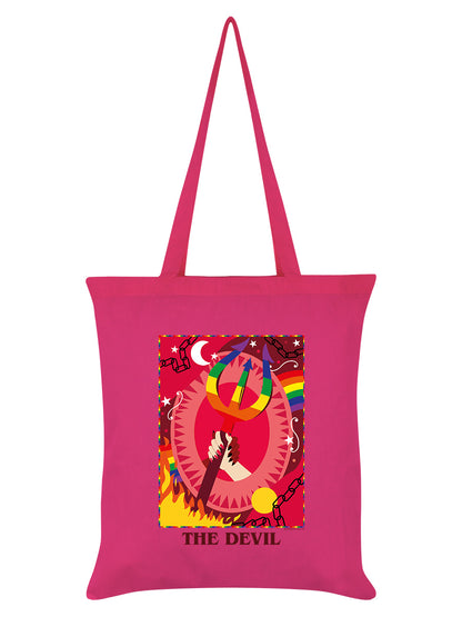Deadly Tarot Pride The Devil Pink Tote Bag