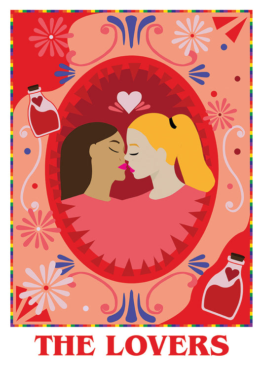 Deadly Tarot Pride The Lovers Mini Poster