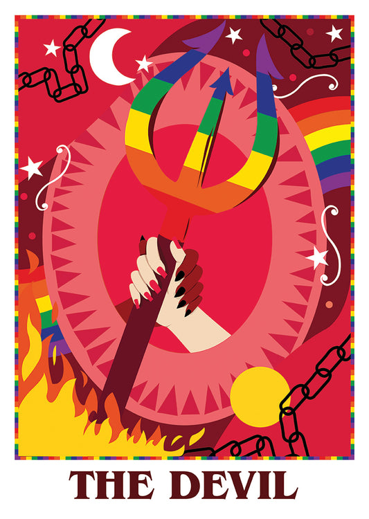Deadly Tarot Pride The Devil Mini Poster