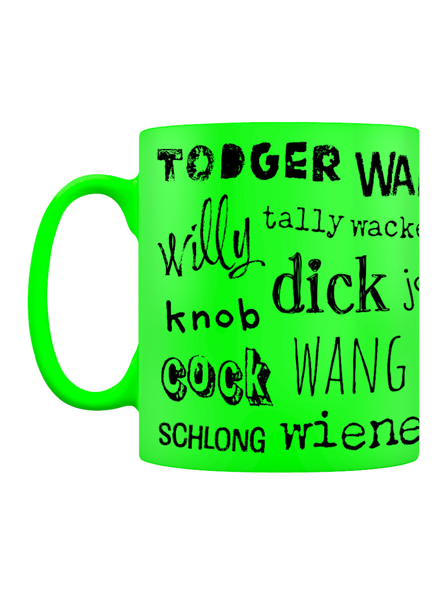 Willy Synonyms Green Neon Mug