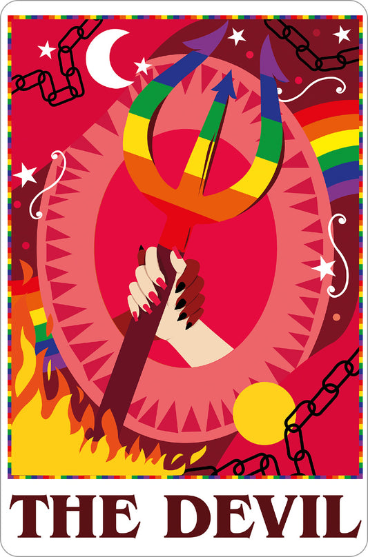Deadly Tarot Pride The Devil Greet Tin Card