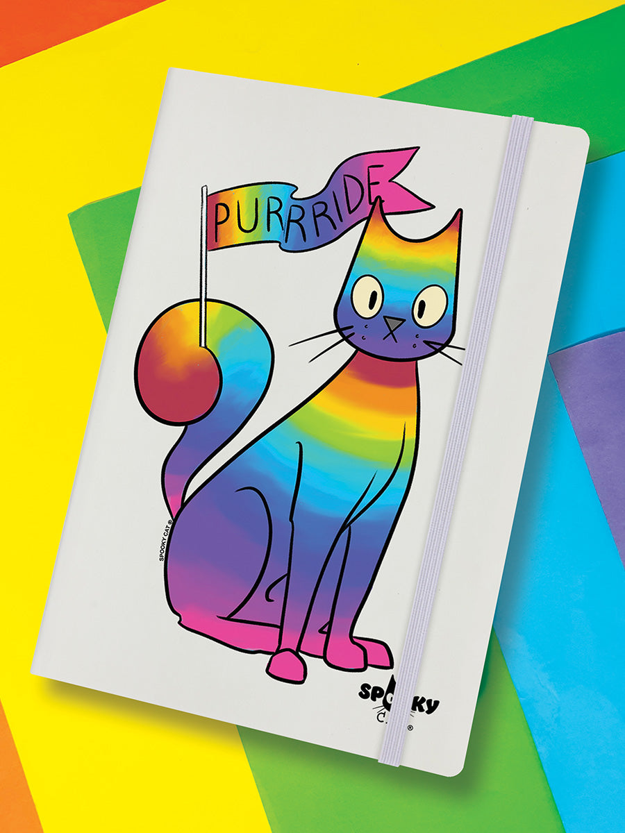 Spooky Cat Purrride Cream A5 Hard Cover Notebook