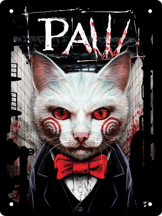 Horror Paw Mini Tin Sign