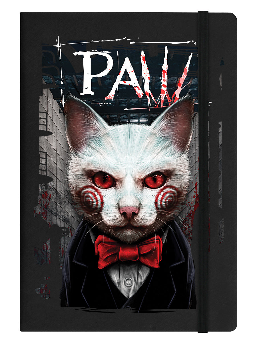 Horror Paw Black A5 Hard Cover Notebook