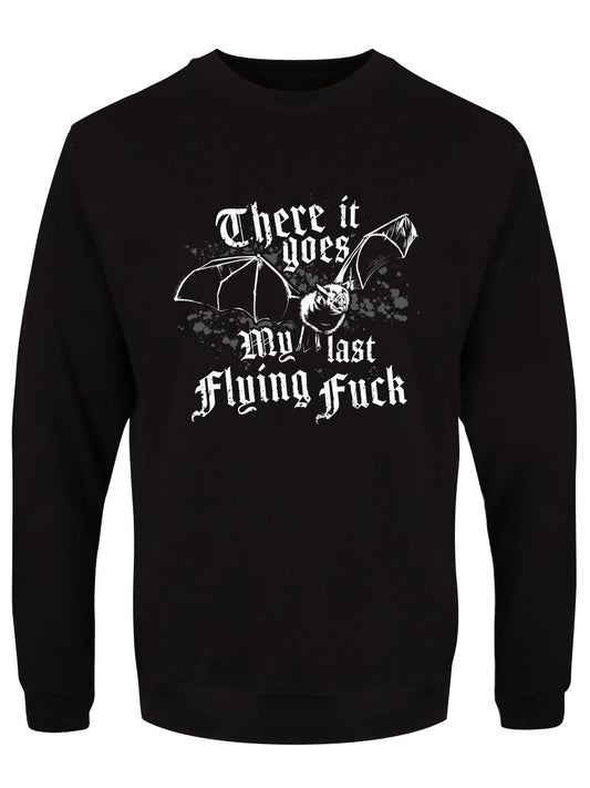 There It Goes My Last Flying Fuck Men's Black Sweatshirt