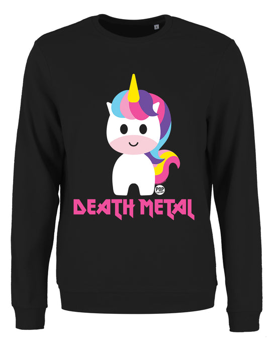 Pop Factory Death Metal Ladies Black Sweatshirt