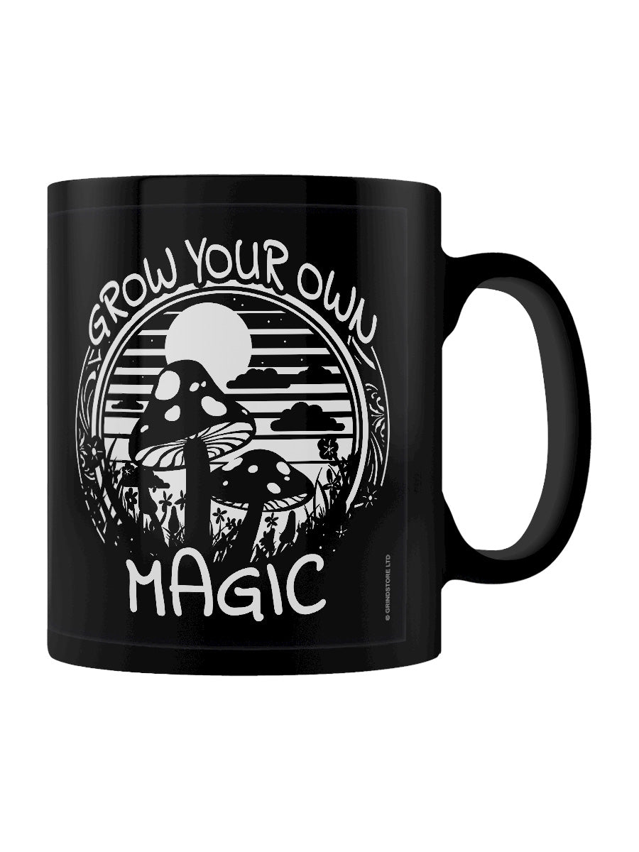 Mushrooms Grow Your Own Magic Black Mug