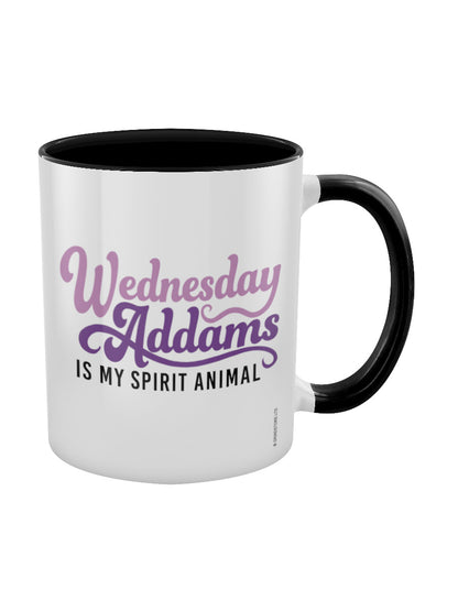 Wednesday Addams Is My Spirit Animal Black Inner 2-Tone Mug