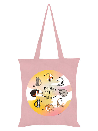 Phases Of The Meown Pale Pink Tote Bag