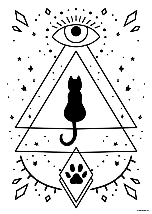 Mystical Kitten Mini Poster