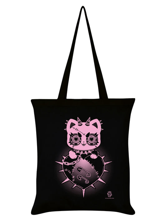 Cosmic Boop Cute and Pointy Black Tote Bag