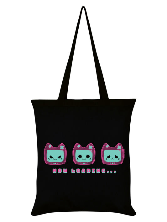 Cosmic Boop Now Loading Black Tote Bag