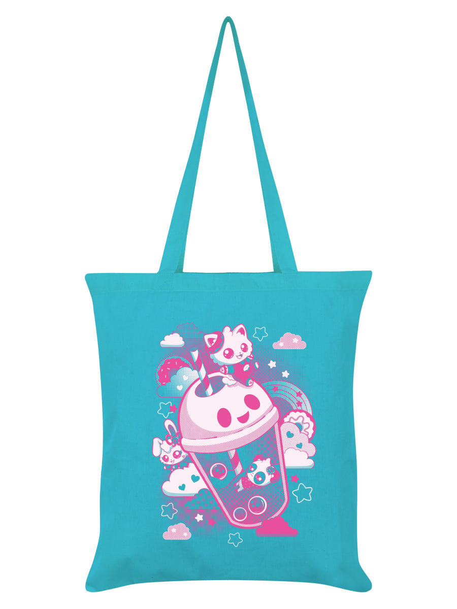 Cosmic Boop Soda Pop Azure Blue Tote Bag