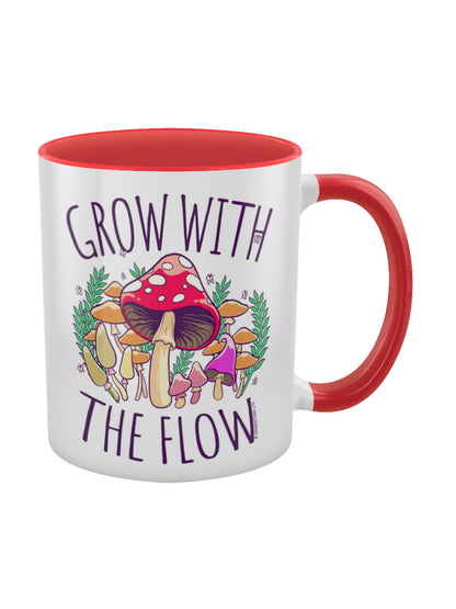 Grow With The Flow Red Inner 2-Tone Mug