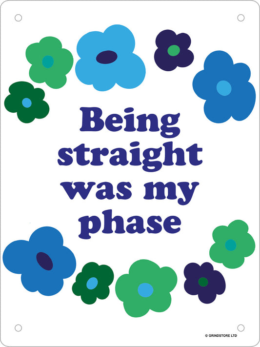 Being Straight Was My Phase Mini Tin Sign