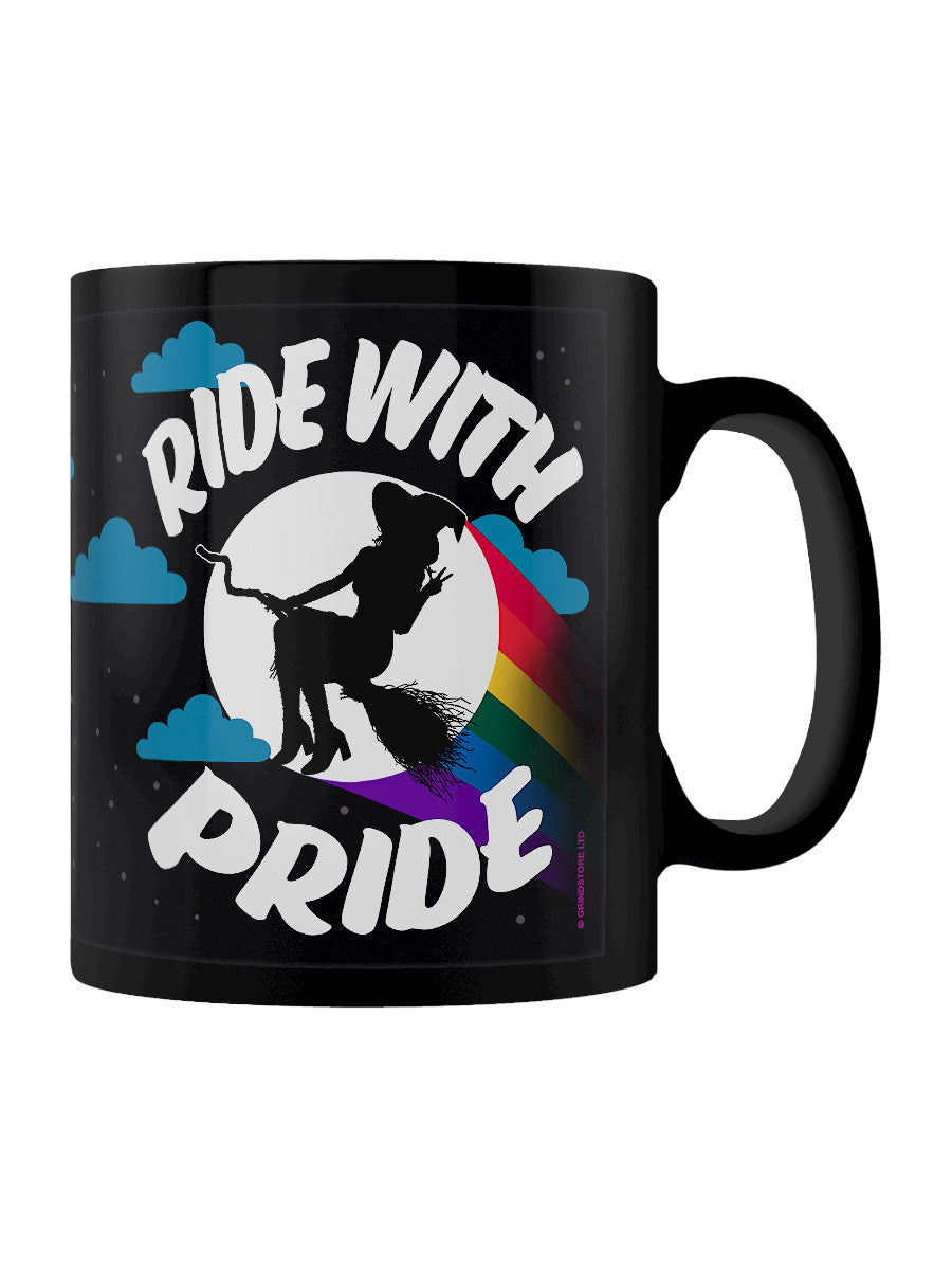 Ride With Pride Black Mug