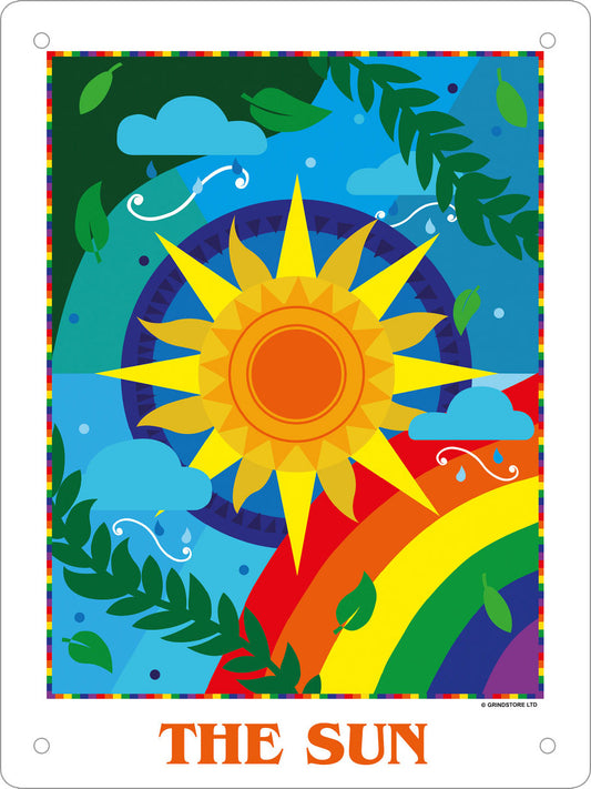 Deadly Tarot Pride The Sun Mini Tin Sign