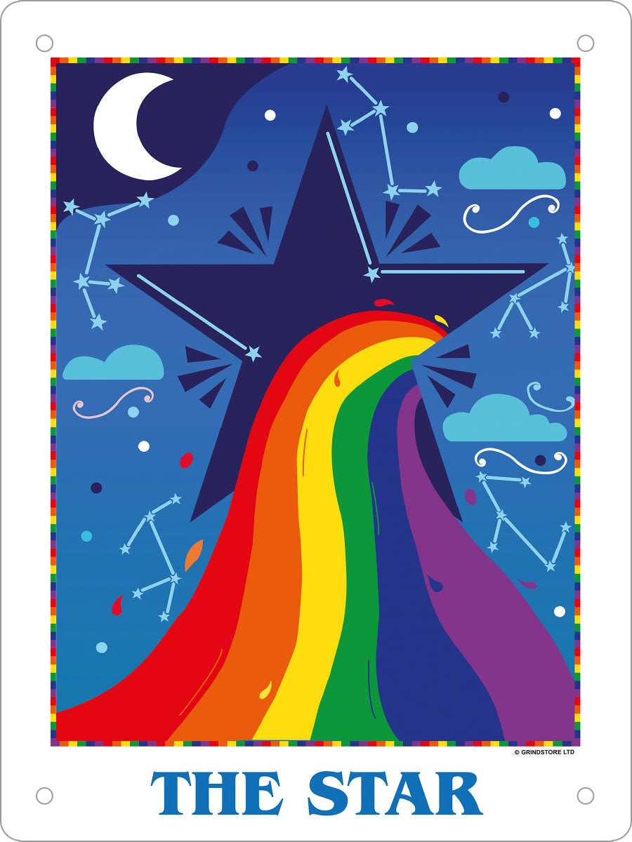 Deadly Tarot Pride The Star Mini Tin Sign