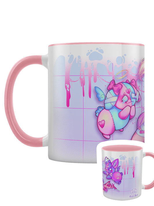 Pinku Kult Fragile Pink Inner 2-Tone Mug