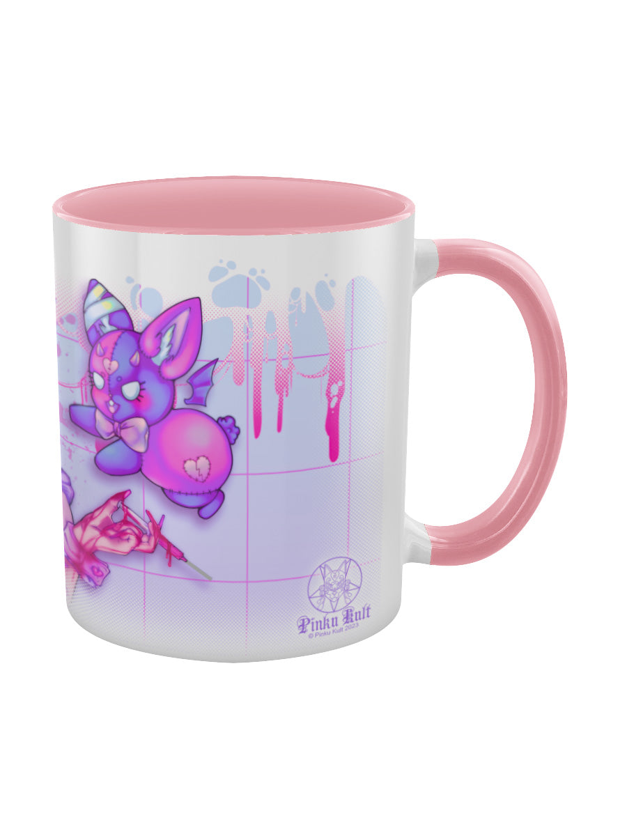Pinku Kult Fragile Pink Inner 2-Tone Mug