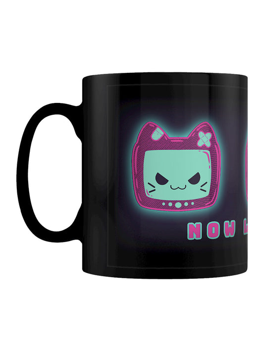 Cosmic Boop Now Loading Black Mug