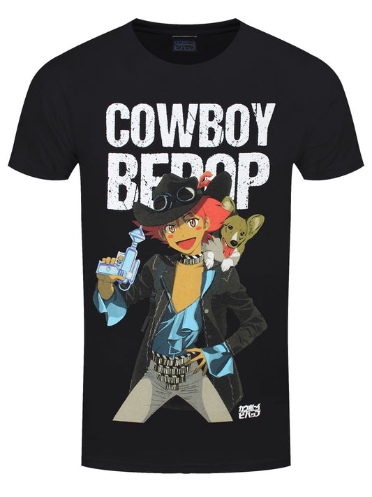 Cowboy Bebop Edward & Ein Men's Black T-Shirt