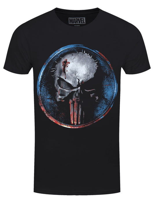 The Punisher Chrome Skull Men's Black T-Shirt