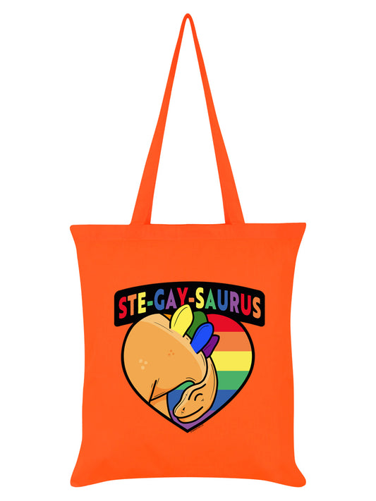 Ste-Gay-Saurus Orange Tote Bag